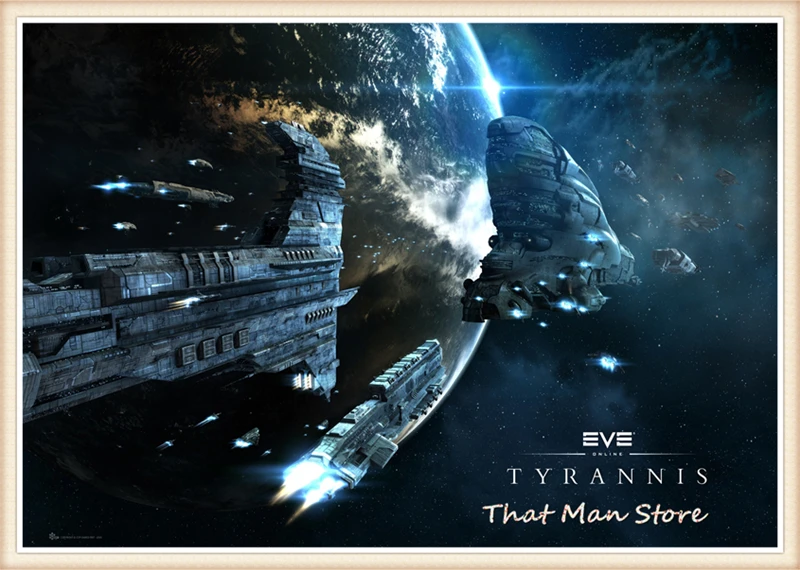 Плакаты EVE Online фотообои с белым покрытием печать прозрачное изображение домашний