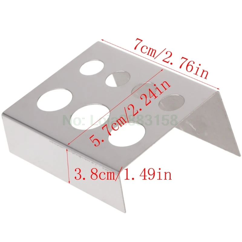 7 отверстий пигментные чернила для татуировки колпачок держатель чашки из нержавеющей стали стенд поставка инструмент
