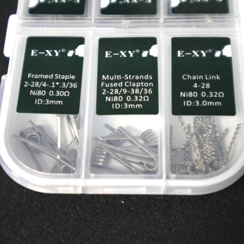 Набор намоток NI80 E XY 7 в 1 42 шт. набор fused clapton 3 core 11 хлопок vape готовые провода