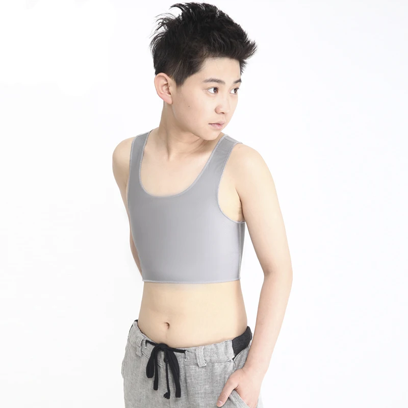 Summer Short Vest Flat Breast Binder For Tomboy Lesbian -6762