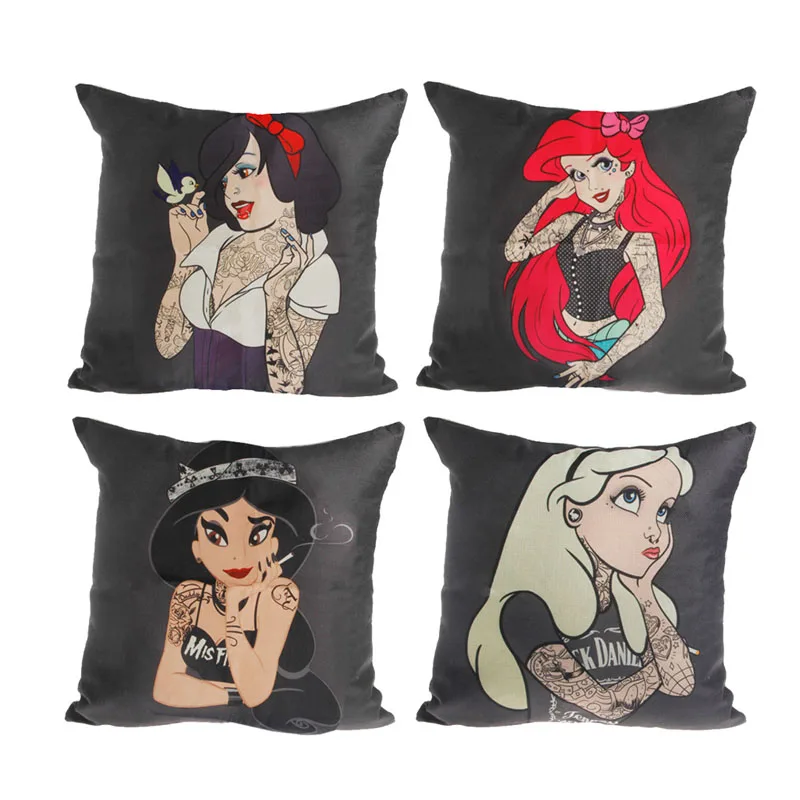 

New 45x45cm Princess Linen Cover Pillow Decorative Room Bedroom Soft Pillow Cover