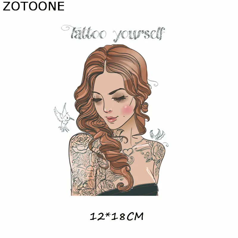 ZOTOONE сексуальные женские нашивки для одежды элегантные девушки термоклейкие