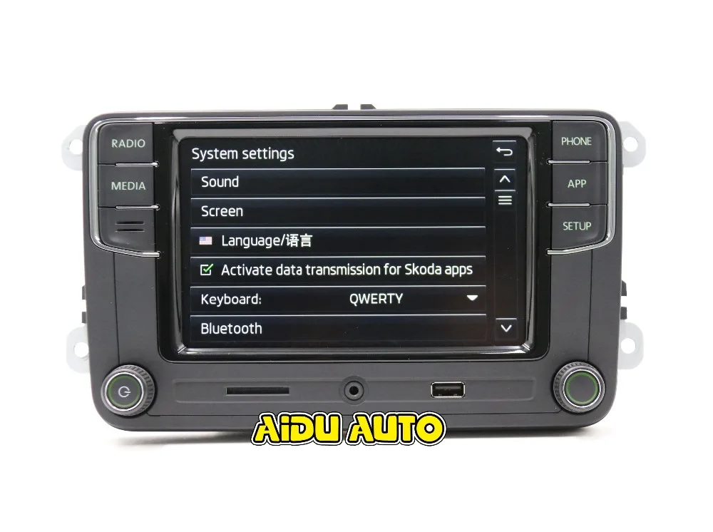 RCD510 RCD330 RCD330G Плюс Радио Зеленая кнопка светильник Carplay Android авто для Skoda Octavia Fabia Superb Yeti