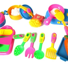 17 шт. ролевые кухонные игрушки, набор для детей, забавные кухонные принадлежности, кухонная посуда, пластиковые игрушки для приготовления пищи, кухонные игрушки, детские Обучающие ролевые игры