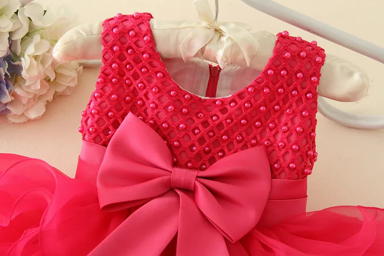 Многослойное розовое платье для маленьких девочек фиолетовое мини-платье принцессы для девочек, вечерние платья для маленьких девочек 1, 2, 3 лет, RKF194035