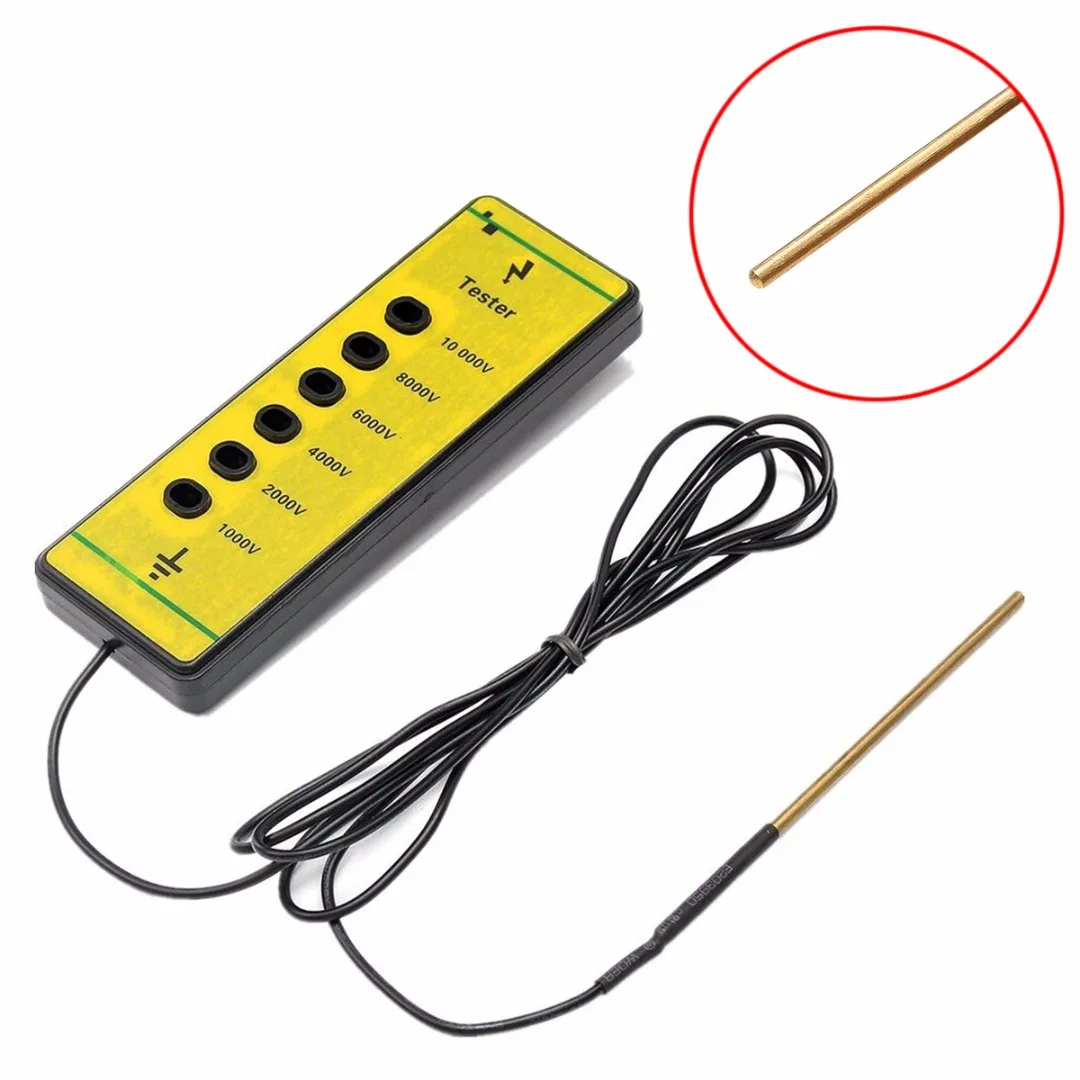 

Tension Fence Voltage Tester Mayitr Electric Farm Rails Poly Wire Ribbon Rope Tester Tool 130*45*15mm 1000V to 10000V