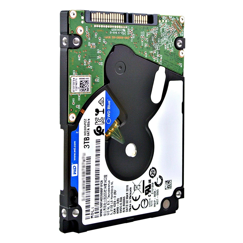  Western Digital WD azul 3TB de disco duro móvil coche 15mm 5400 RPM SATA 6 Gb/s 8MB Cache 25 pulgad