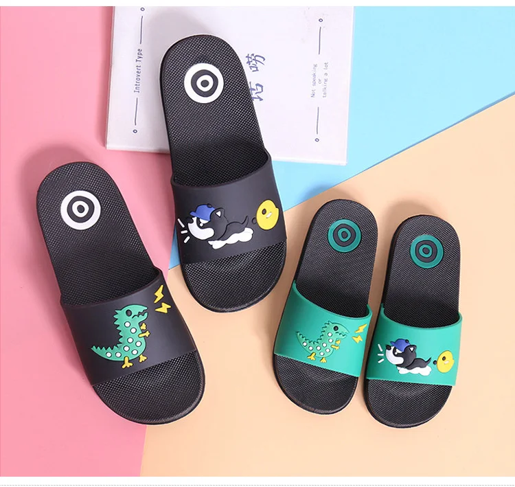 Детские тапочки Мультяшные шлепанцы модные родитель-ребенок обувь Семья установлены сандалии детские тапочки Пляжная летняя обувь для девочек