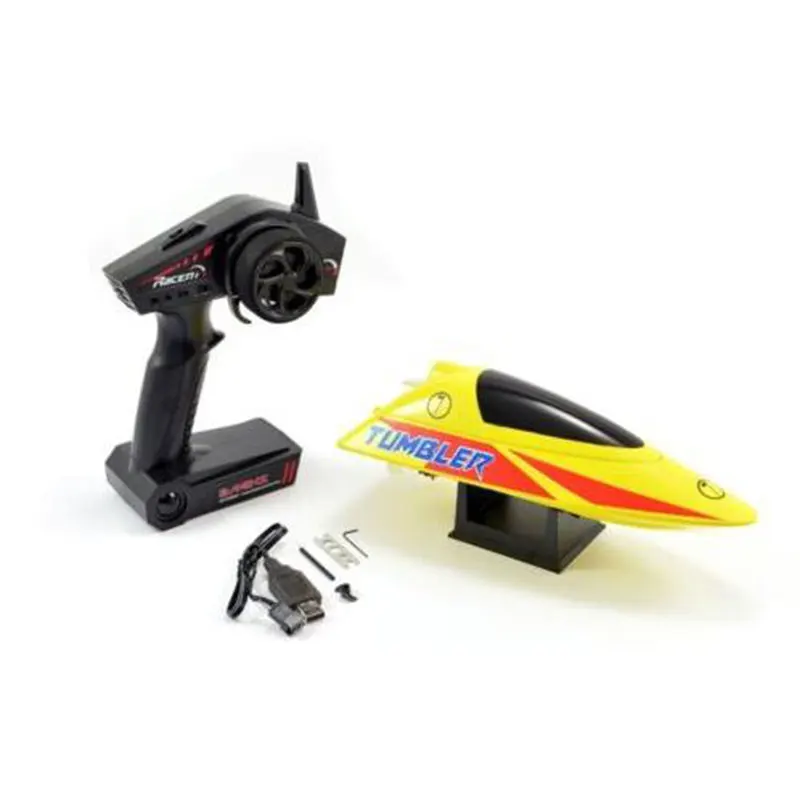 

Racing Boat 796-1 Water Cooling Remote Control Boat Toy Model 2.4GHz 30km/h Racing RC Boats Toys for Children White Yellow