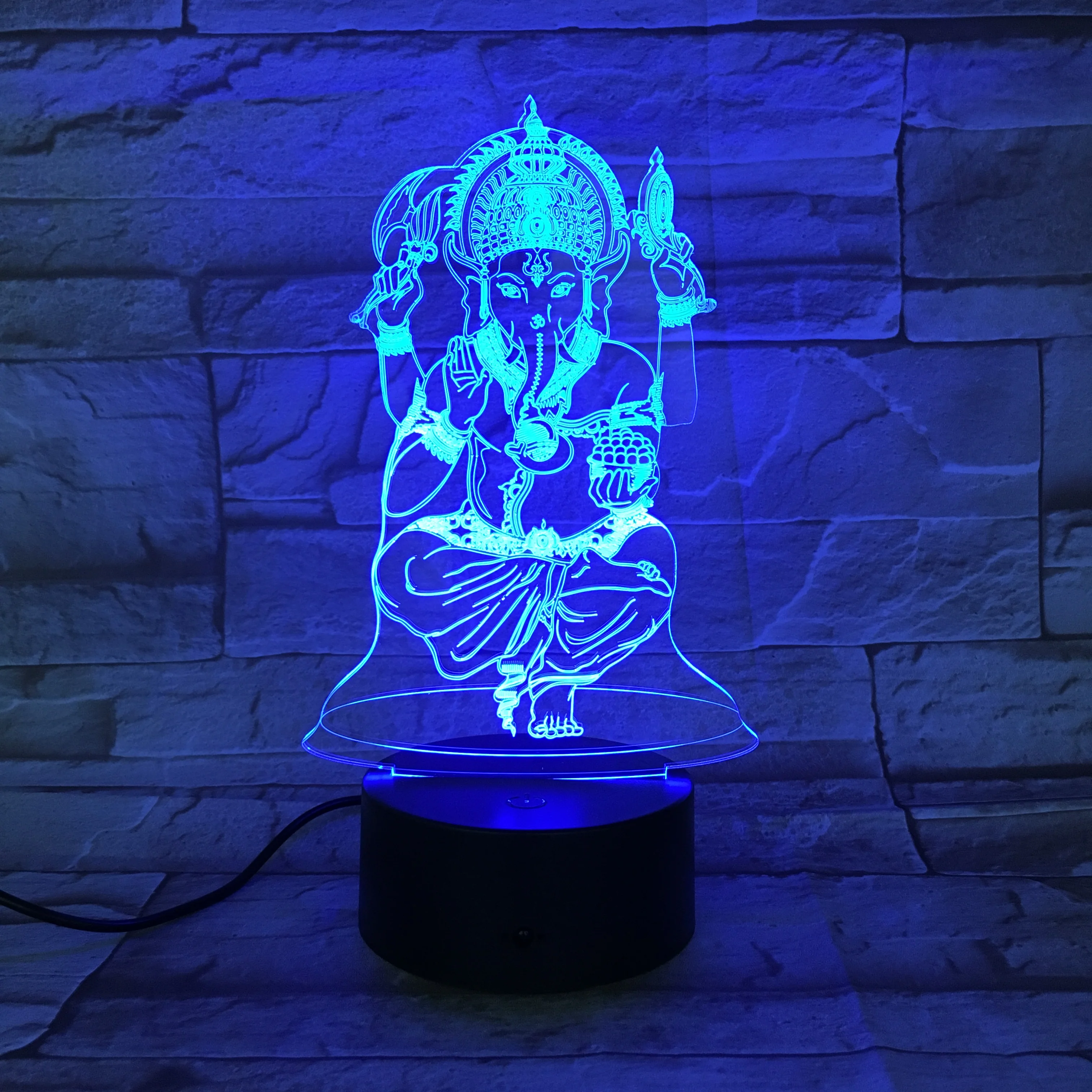 Луффи Санджи Зоро Нами один кусок Мультфильм команда ночной Светильник 3D светодиодный Иллюзия настольная лампа цвета меняющиеся Luminaria сенсорный светильник AW-731