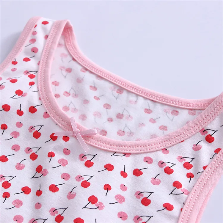 Retail camisoles for girls children tanks tops cotton camisoles underwear vests girl kids underwear tanks camisoles 04