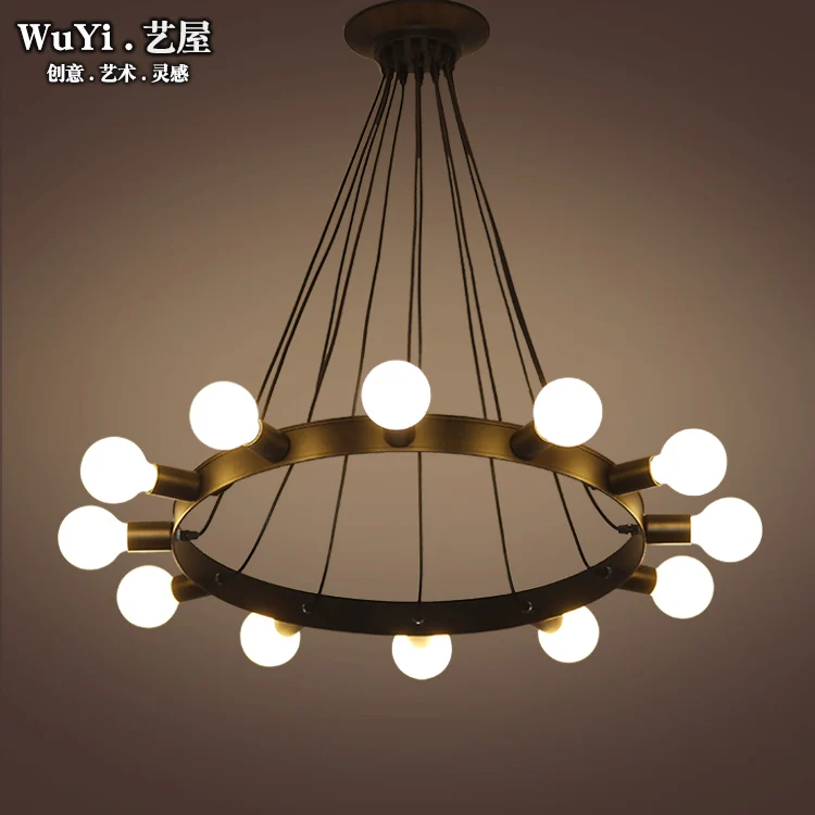 

American Style Vintage Loft Rope Pendant lights,Industrial Wind Retro 3/6/8 Heads Pendant Lamp Cafe Bar Restaurant hanging lamps