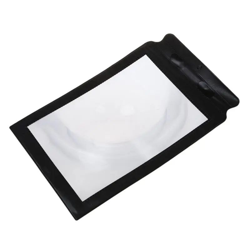 

A4 Full Page 3x Magnifier Sheet Large Magnifying Glass Book Reading Aid Lens
