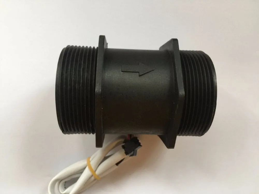 G2" DN50 Plastic Hall Turbine Flow Meter Sensor 10~350L/Min water flow sensor
