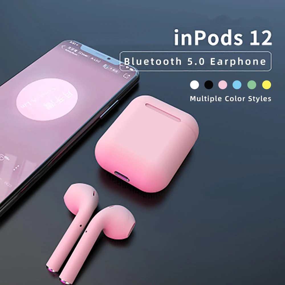 

Bluetooth Earphone 5.0 HIFI Wireless Headphons Sport Earbuds Headset Touch Control With Charging Box For All Smart Mobile Phon