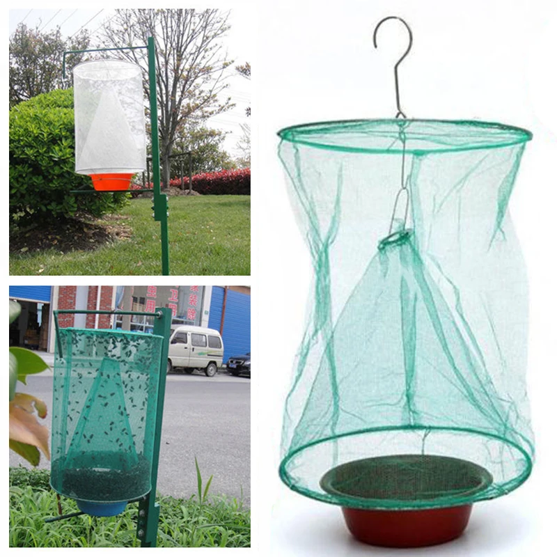 JX-LCLYL Kitchen Fly Bug Insect Pest Drosophila Net Catcher Cage Trap Killer Hanging Bags
