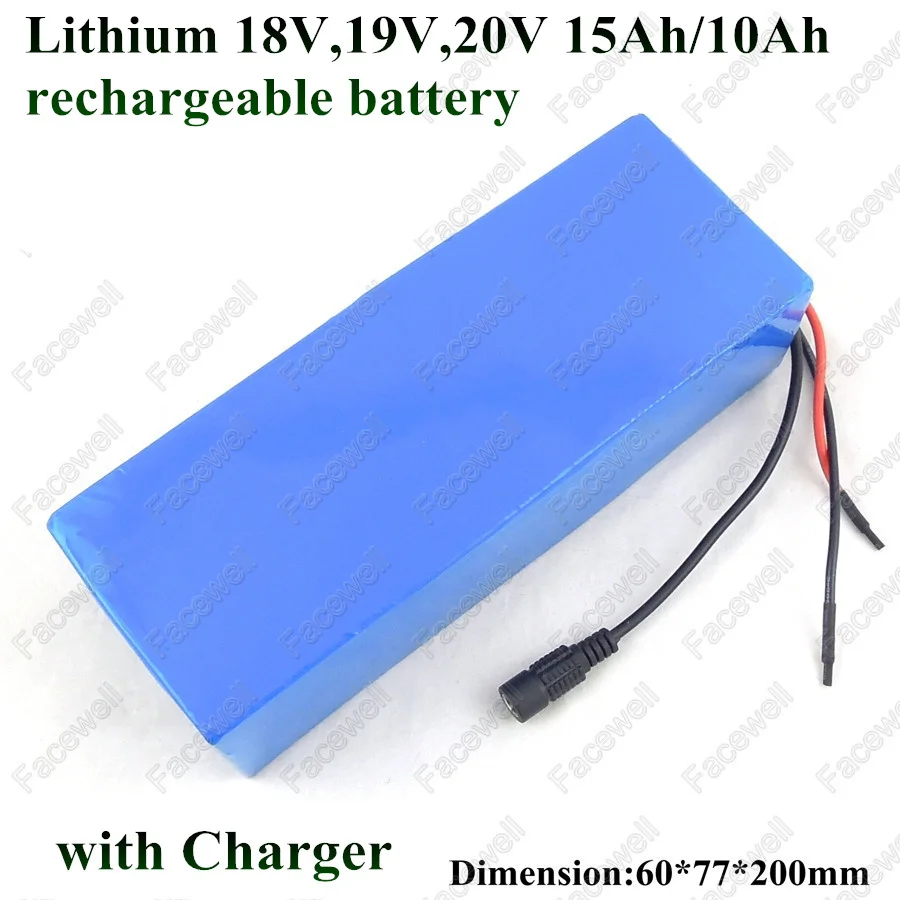 Ноутбуки аварийный блок питания 18,5 V 19 V 15Ah 20 V 10AH 4.74A 4.5A LiPO DC разъем BMS для ноутбуков планшеты батарейки для ПК+ зарядное устройство