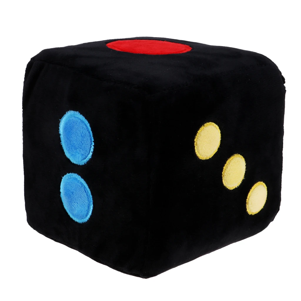 Plush Dice Stuffed Toy Dice Pillow Hang Car Dice Sofa Decoration Board Game