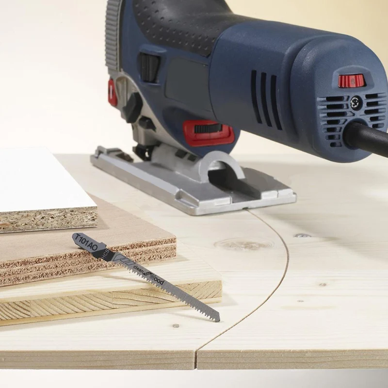 DWZ 5pcs New T101AO Jigsaw Blades Set Clean Cut Wood Scroll Cutting Tool 1.5-15mm