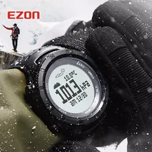 New EZON Multifunctional Hiking Watch Men’s Sport Digital Watch Hours Altimeter Barometer Compass Thermometer Climing Wristwatch