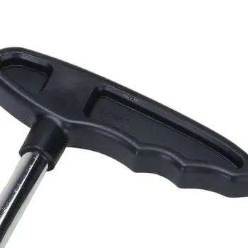 

DSHA New Hot Gearless Type Black Plastic Handle Golf Shoes Spike Wrench with Long Pegs