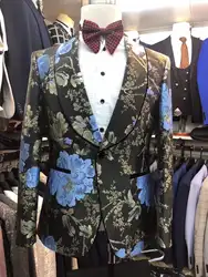 Новый мужской костюм шаль костюмы с лацканами для мужчин на заказ Terno Тонкий Жених на заказ 3 шт. Свадебный Мужской костюм Masculino (куртка +