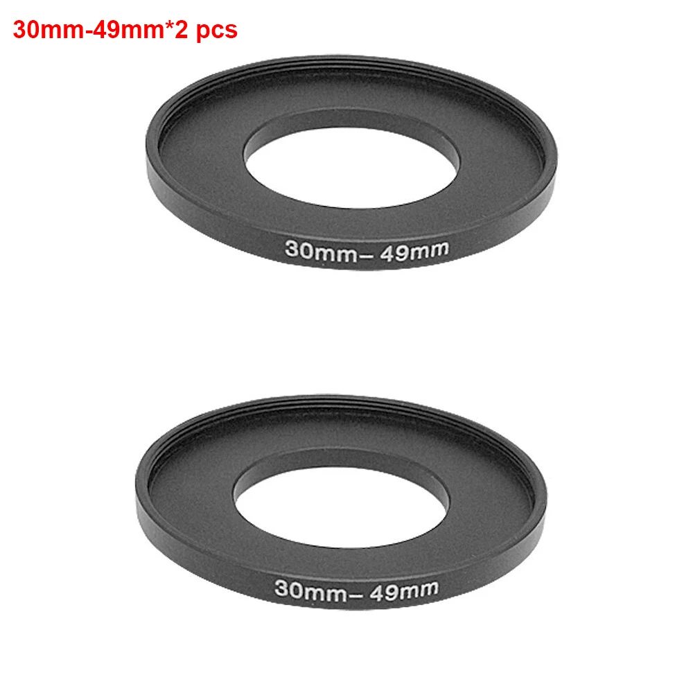 JUST NOW High quality 2 PCS 30 49MM Step Up Ring Filter Adapter (30MM