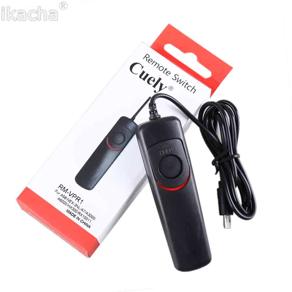 New RM-VPR1 Wired Remote Shutter Release for Sony Alpha A7 A7R A7II A3000 A5000 A6000 SLT-A58 NEX-3NL DSC-HX300 Camera Switch camera remote shutter button,camera remote shutter release