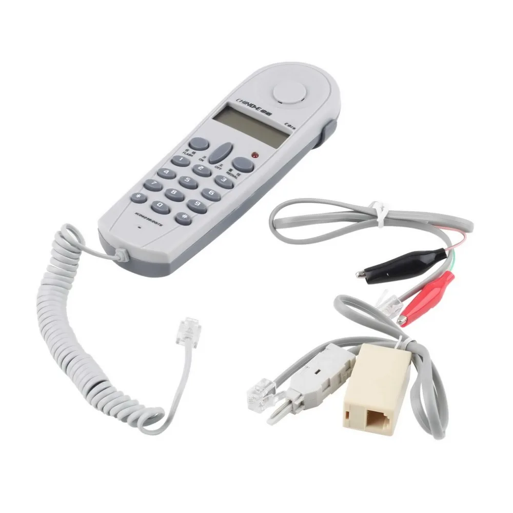 

Telephone Phone Butt Test Tester Lineman Tool Network Cable Set Network Cable Tester with Connectors and Joiner Drop Shipping