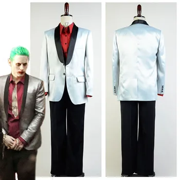 

High Quality Batman Suicide Squad Jared Leto Joker Halloween Cosplay Costume For Adult Men Custom Made