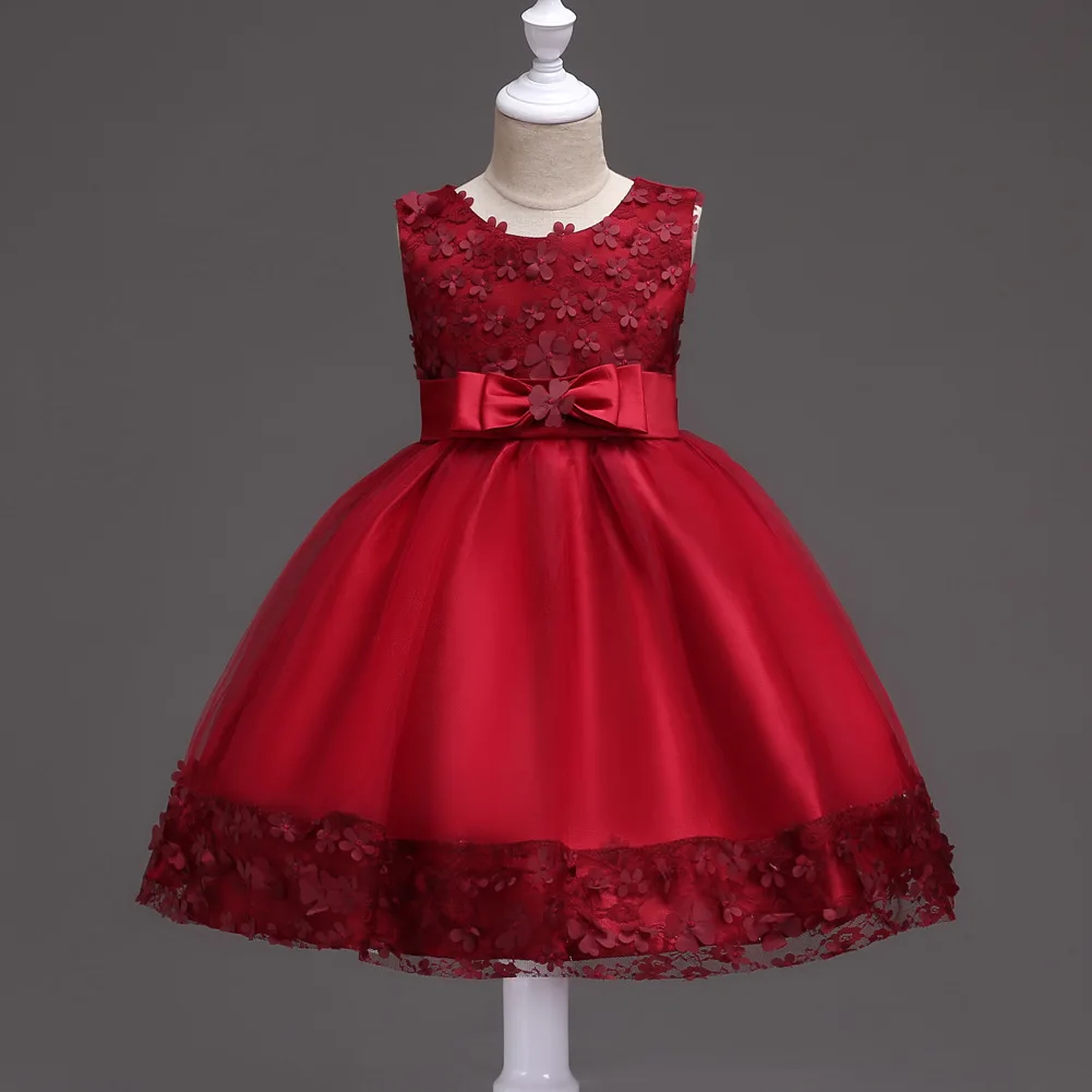 

Summer Children's Clothing Wedding Party Girls Dress Princess Baby Kids Girls First Communion Dresses Prom Dress Teen Costume