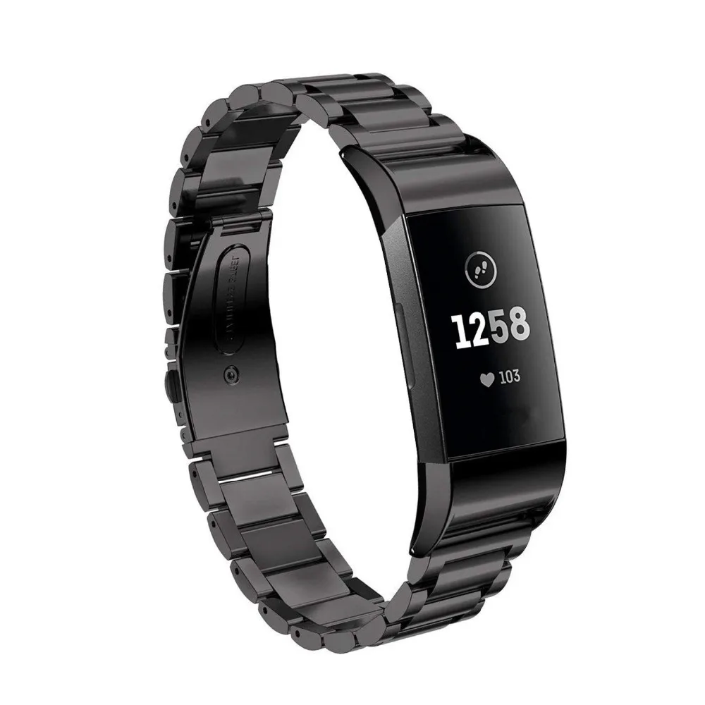 fitbit charge 3 metal bands