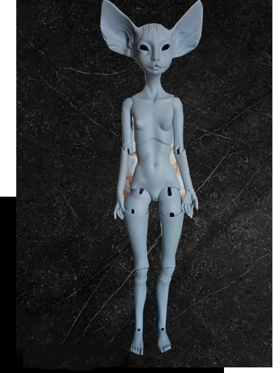 Boneca Quarterback Sphinx Gato Monstro Planta Orelha Cinza Mancha Olhos Livres Aqk 1 - 4 Bjd 3 High Quality sd doll