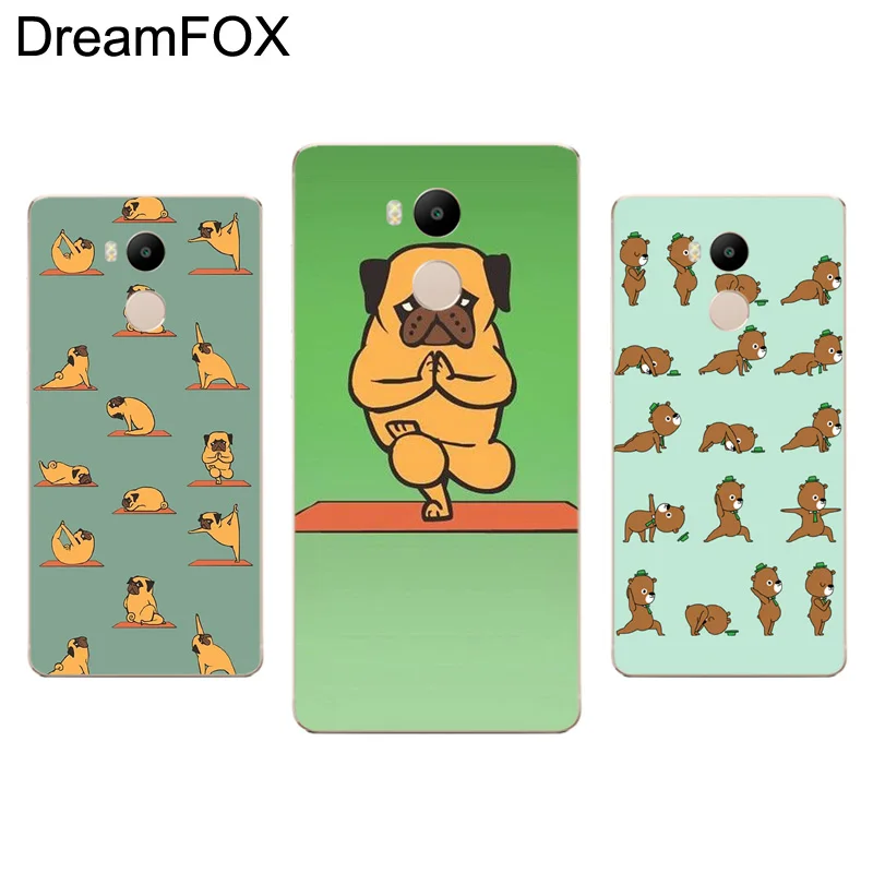 DREAMFOX L421 милый Йога Животные Кошки Собаки Мягкий ТПУ силиконовый чехол для Xiaomi Redmi