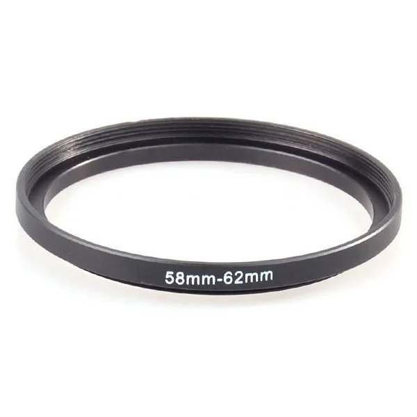 

Metal Step Up Lens Filter Ring Adapter of 58mm-62mm 58-62mm 58 to 62 Metal Step Up Lens Filter Ring Adapter Black Color