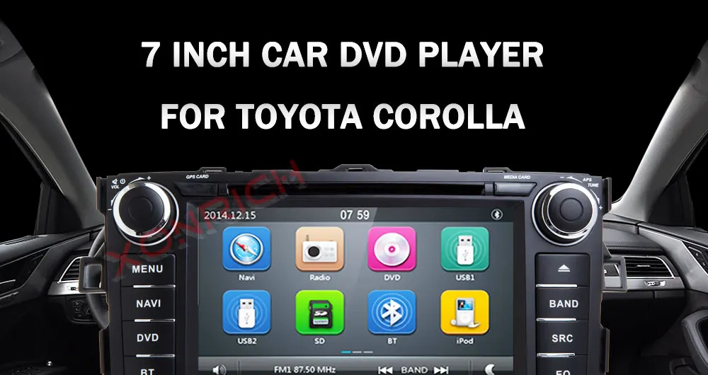 Cheap 2 Din Car Radio GPS Car DVD Player For Toyota Corolla /AURIS/Altis/2012 2013 Tape Recorder Stereo FM 3G 0
