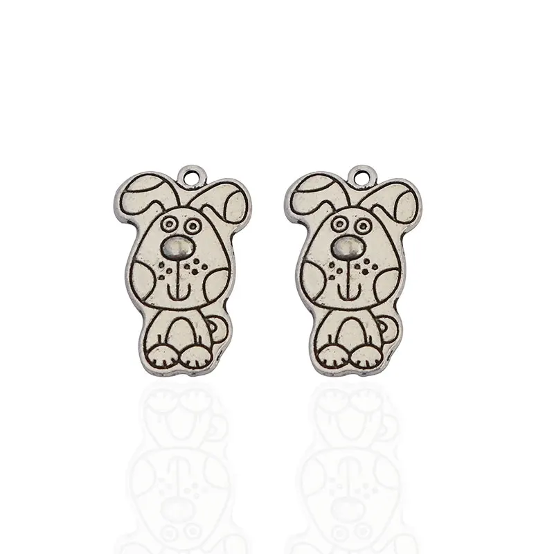 ZXZ-10pcs-Antique-Silver-Tone-Dog-Charms-Pendants-Beads-for-Jewelry-Making-Findings-26x17mm (2)