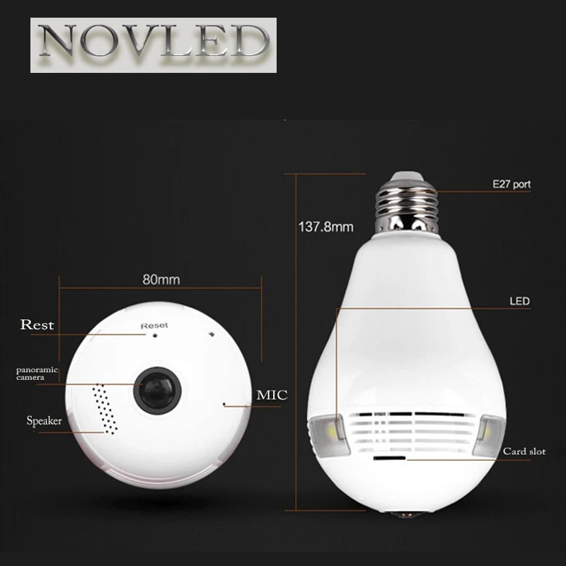 LED Monitoring LED Bulbs E27 Monitor Bulb Intellingent Surveillance