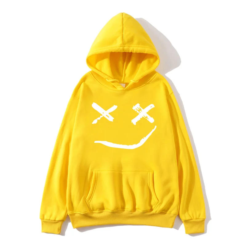 

Lil peeping funny hoodie 2019 peeping print sweatshirt XL suitable for ladies casual fleece street hoodie crying baby lil peep