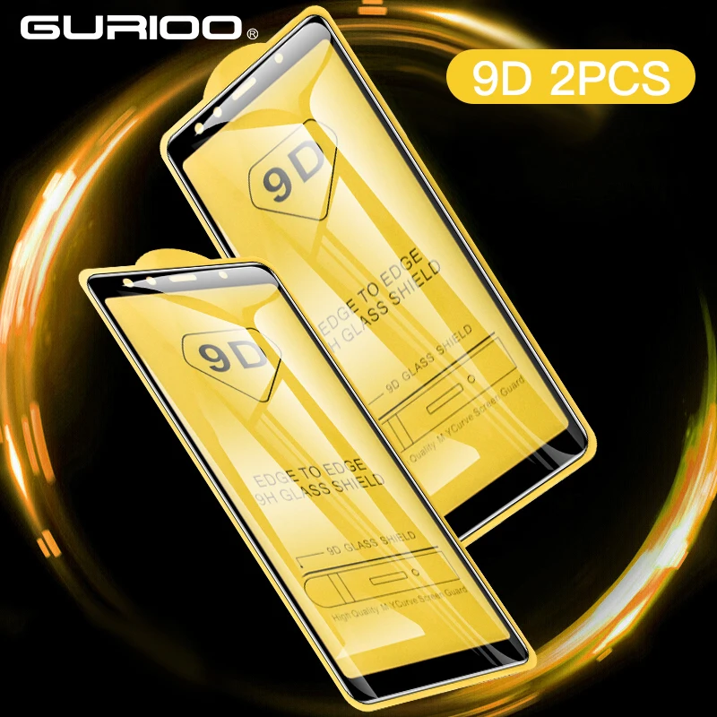 

2 PCS 9D Tempered Glass For Samsung Galaxy A3 A5 A7 2017 A6 A8 Plus 2018 A9 Star Lite Full Screen Protector A6S A9S Glass Film