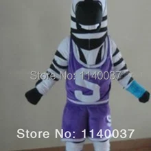 Маскоты Зебра спортсмен плеер Маскоты костюм для взрослых животных персонажа из мультфильма Экипировка карнавальный костюм