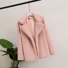 Новинка, осенне-зимние женские пушистые пальто и куртки из искусственного меха, женская 10 видов цветов, мягкая верхняя одежда из искусственного меха, повседневное пальто для женщин