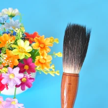 1 шт. черная китайская кисть для каллиграфии с медвежьими волосами, кисть для рисования, ручка в форме хоппера, поставка для рисования, художественная, стационарная