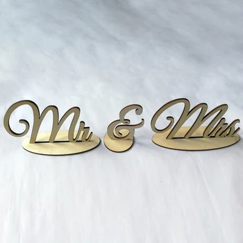 

Wooden Mr Mrs Wedding Table Decorations Sign Mr & Mrs Marriage Decor Table Signs Party Decorations Letters Wedding Signs