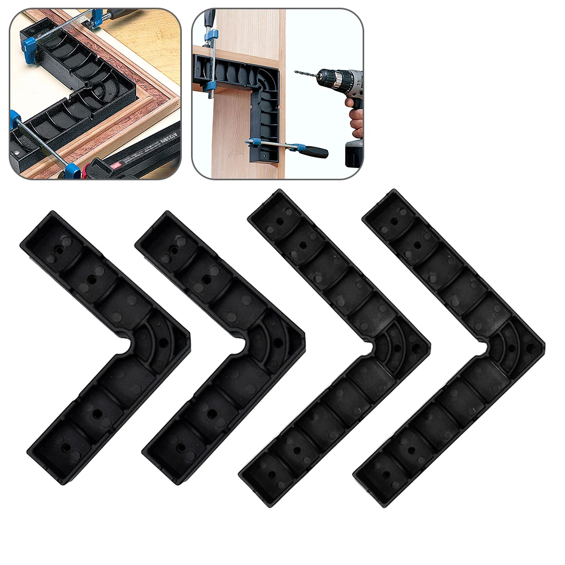

2* Right Angle Positioning Blocks L Shape 90 Degree Square Right Angle Corner Clamp Wood Photo Frame Measure Tool