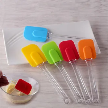 

TTLIFE Silicone Spatula Baking Scraper Cream Butter Handled Cake Spatula Cooking Accessories Cake Brushes Smoother Pastry Tools