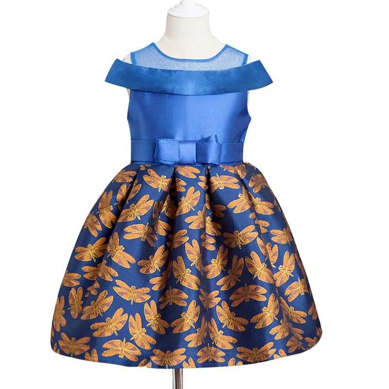 

Baby girl Dress For Girls 2018 Summer Butterfly printing princess Infant Toddler Pageant Girl Dresses for Weddings and Party