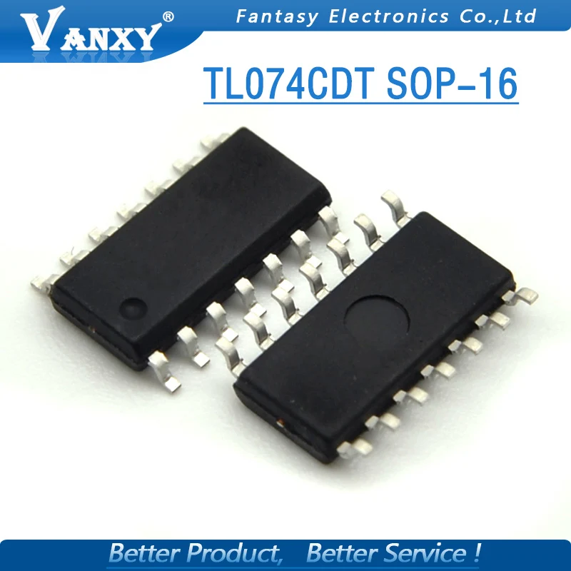 10 шт. TL074CDT SOP8 TL074 SOP TL074C SMD 074C TL074CDR лапками углублением SOP-8 и IC