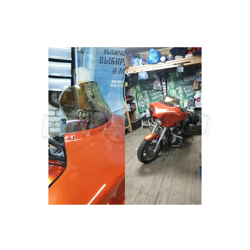 Ветровое стекло ветер экран отделка для Harley Touring Electra Glide FLHTKSE FLHTCU FLHTK FLHTKL - Цвет: Clear Iridium