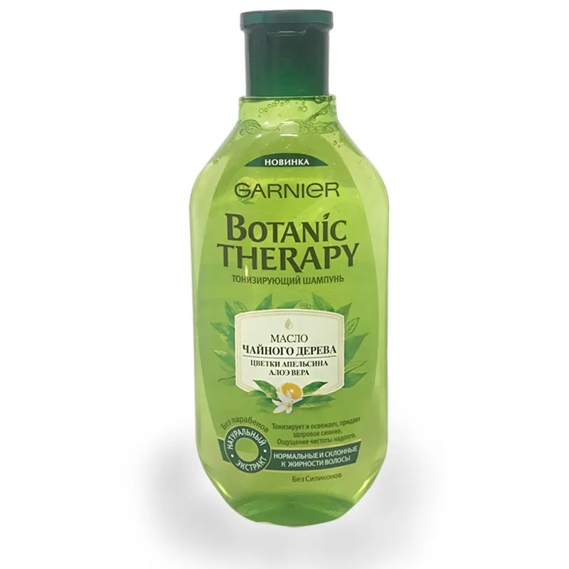 Garnier масло чайного дерева шампунь бразильское Кератиновое лечение + очищающий 400